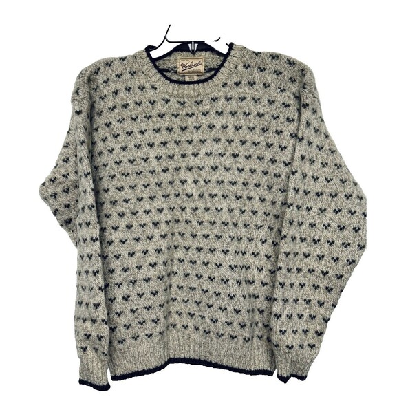 Vintage Woolrich Wool Blend Men's Large Pullover Sweater "Oat Milk" Hong Kong - Picture 1 of 5